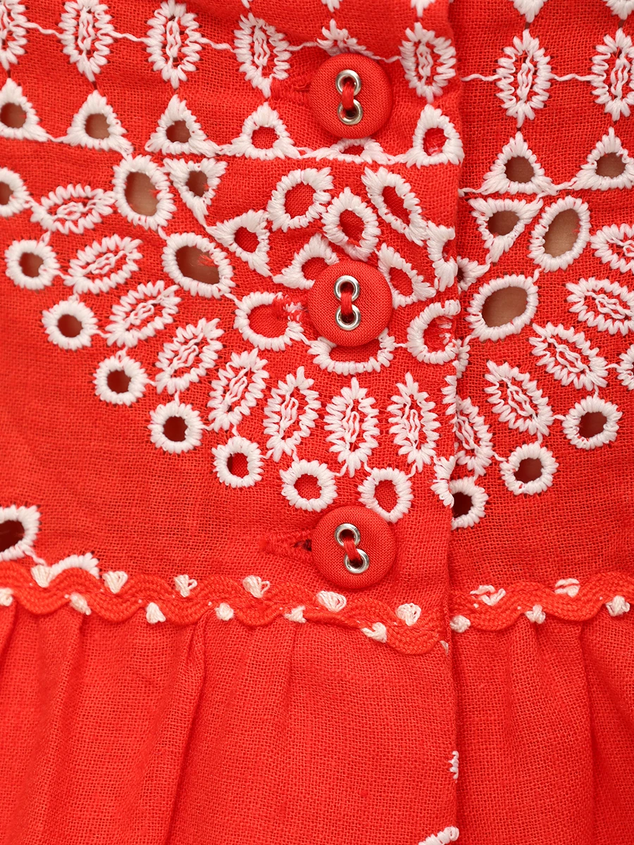 Платье хлопковое CHARO RUIZ 254604 Принт  Фото 6