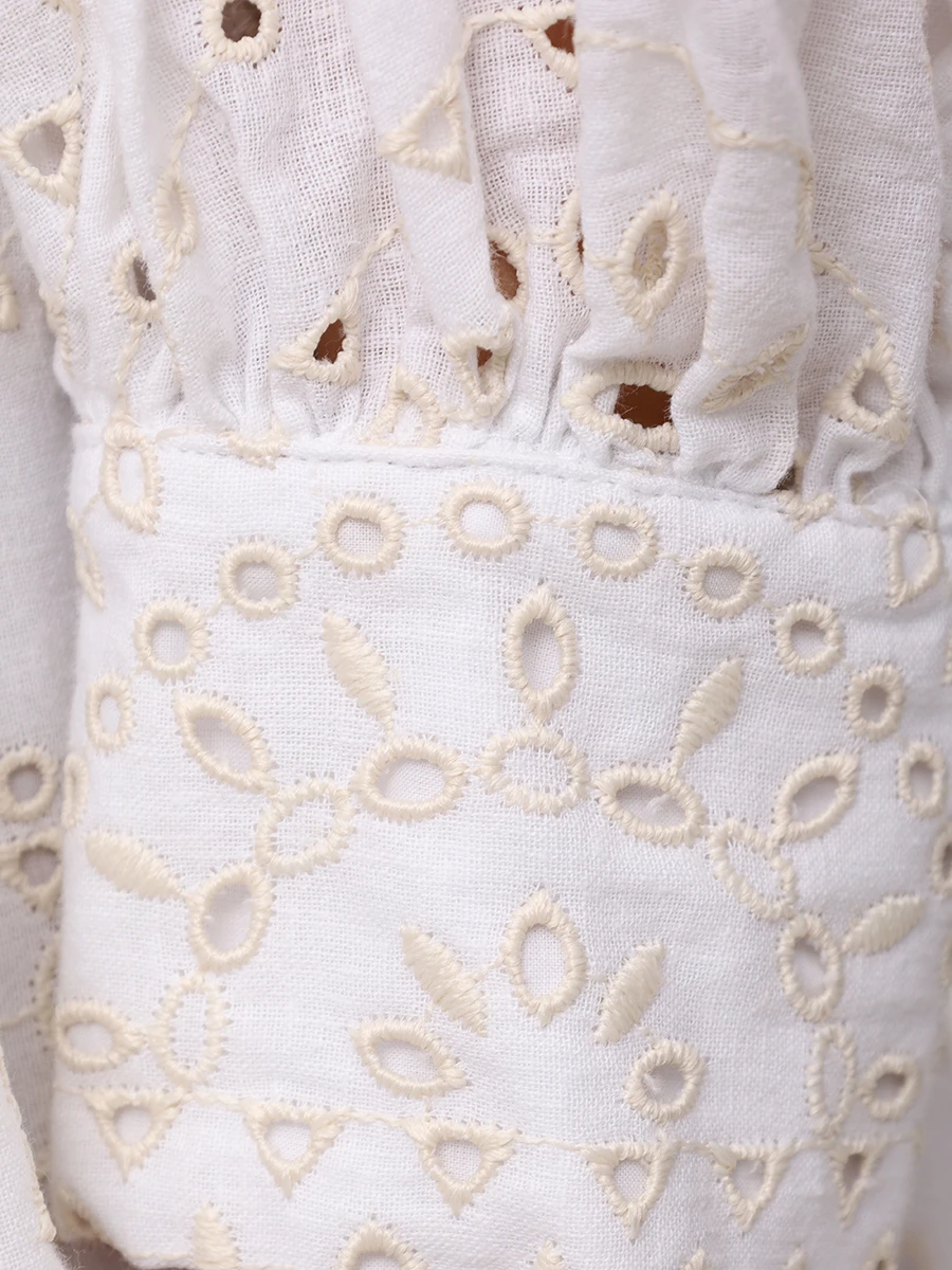 Платье хлопковое CHARO RUIZ 254605 Белый  Фото 6