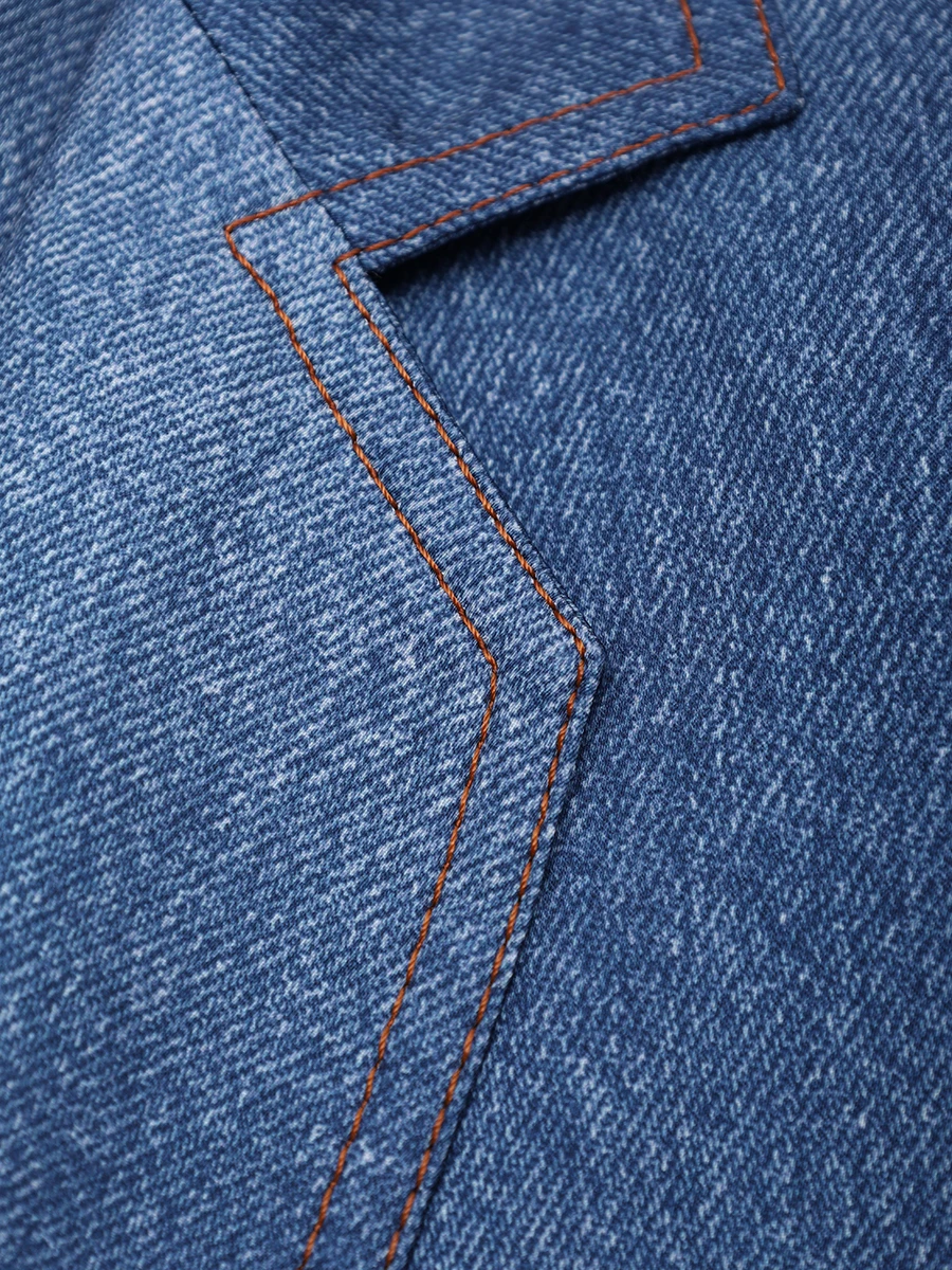 

Пиджак однотонный, Деним, F1223FEL 40