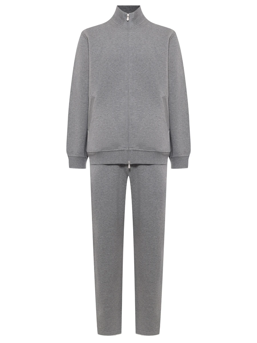 Костюм хлопковый BRUNELLO CUCINELLI MM8319089G/MM8313243G C125 Серый 