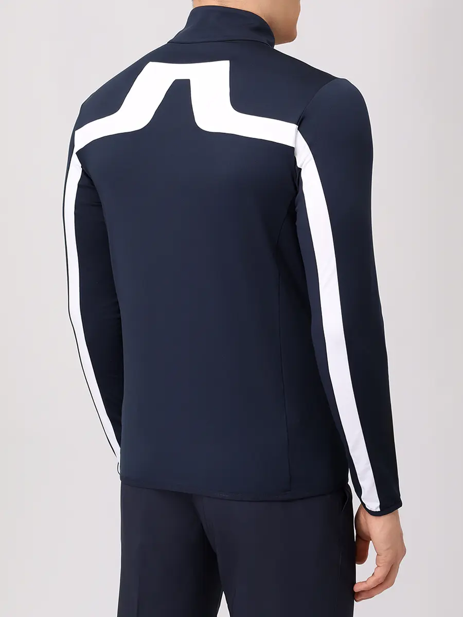 Олимпийка с логотипом J.LINDEBERG GMJS03873/6855 Синий  Фото 3