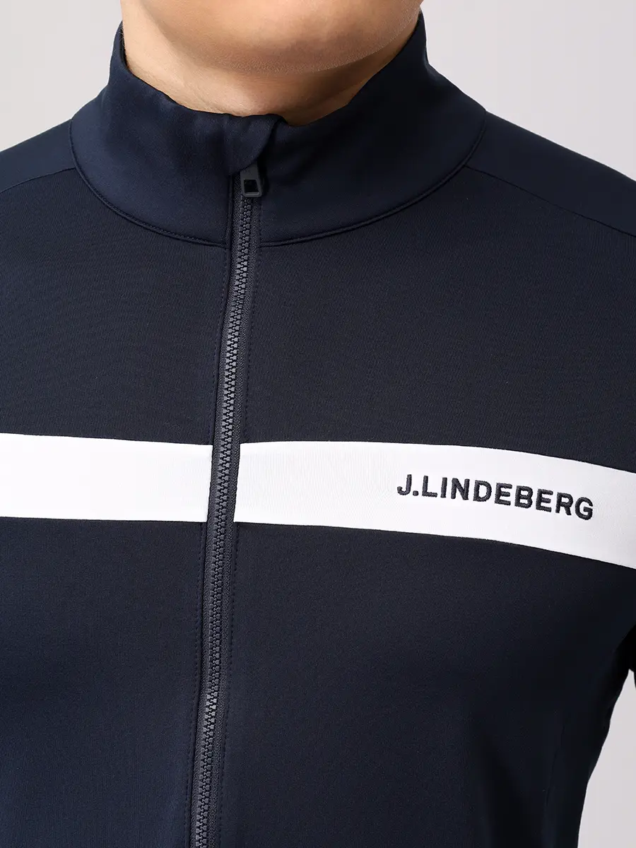 Олимпийка с логотипом J.LINDEBERG GMJS03873/6855 Синий  Фото 5