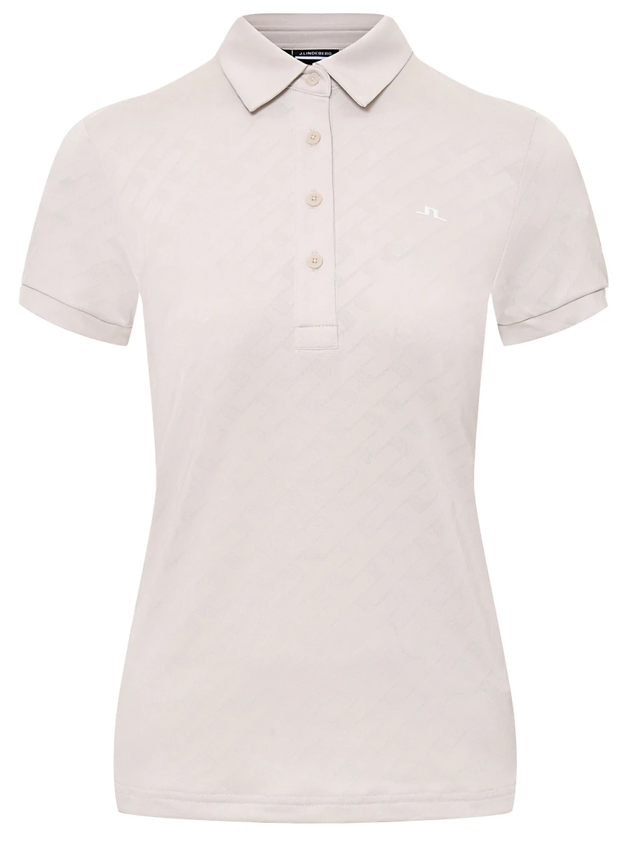Поло с логотипом J.LINDEBERG GWJT11817/U029 Кремовый 
