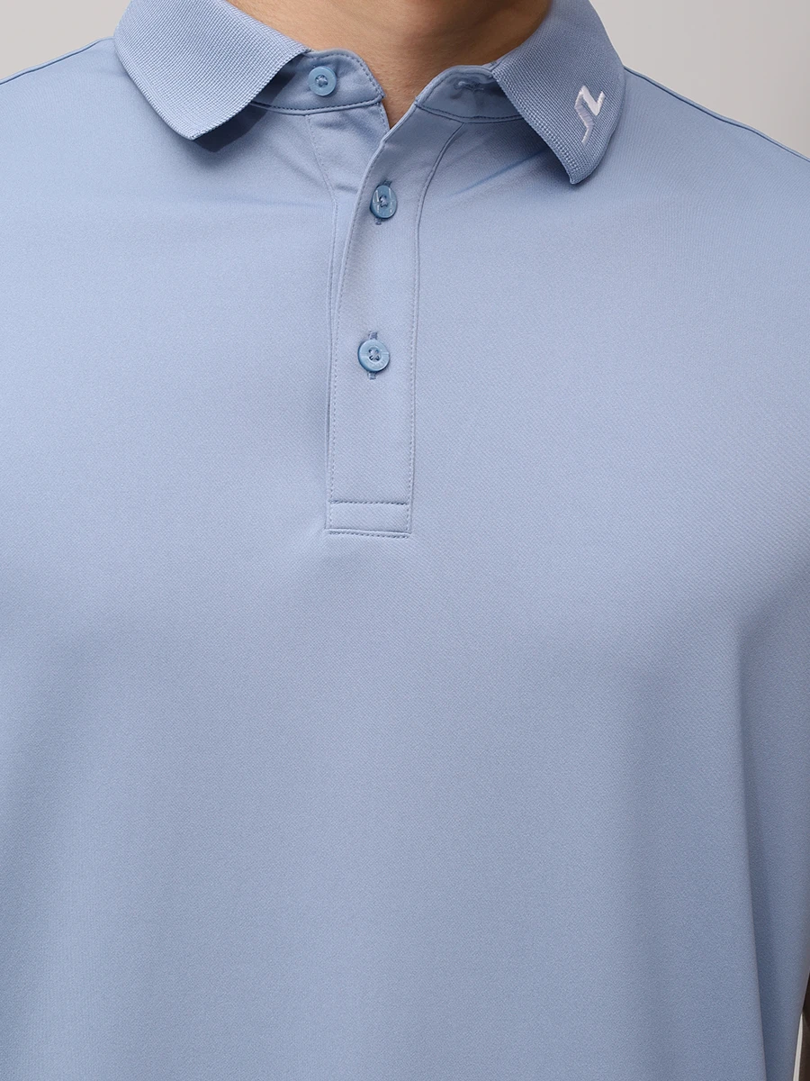 Поло с логотипом J.LINDEBERG GMJT14264/O539 Голубой  Фото 5