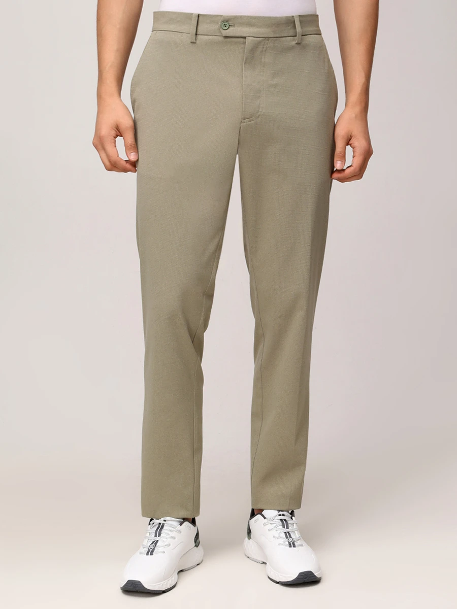 Брюки однотонные J.LINDEBERG GMPA1213632/M311 Зеленый  Фото 4