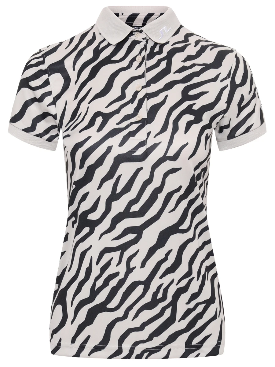 Поло с логотипом J.LINDEBERG GWJT11791/U251 Анималистичный принт 