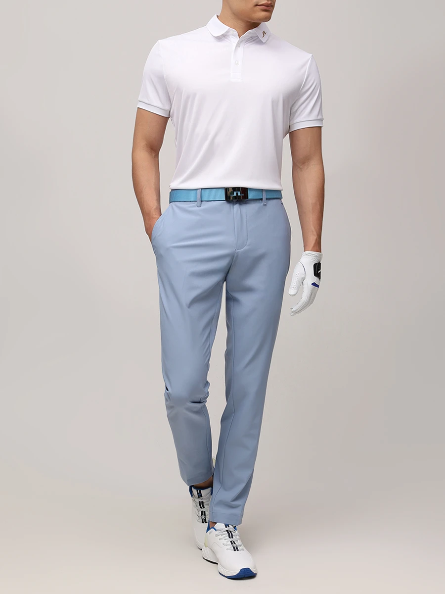 Брюки однотонные J.LINDEBERG GMPA12138/O539 Голубой  Фото 2