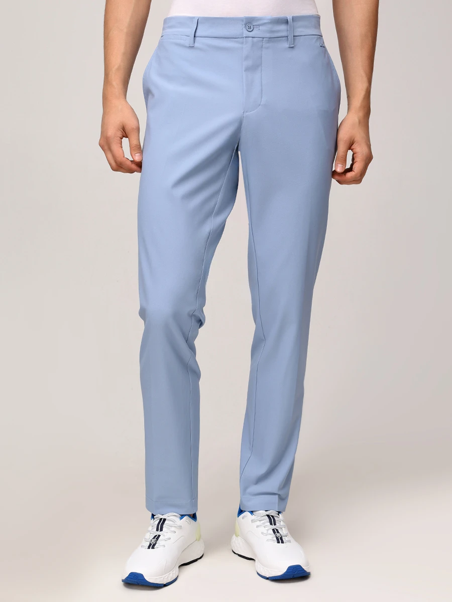 Брюки однотонные J.LINDEBERG GMPA12138/O539 Голубой  Фото 4
