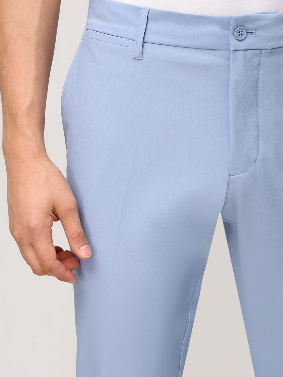 Брюки однотонные J.LINDEBERG GMPA12138/O539 Голубой  Фото 5
