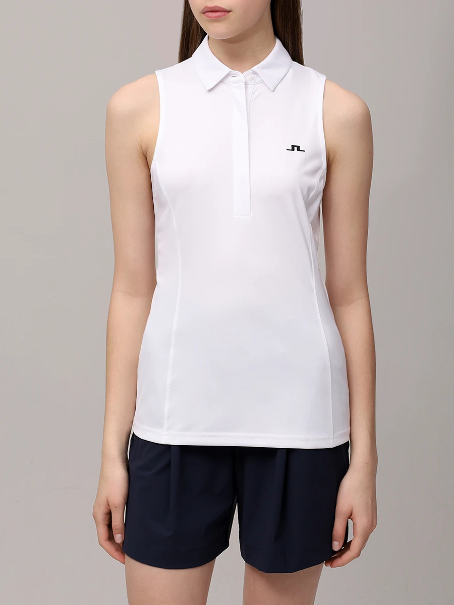 Поло с логотипом J.LINDEBERG GWJT11795/0000 Белый  Фото 4