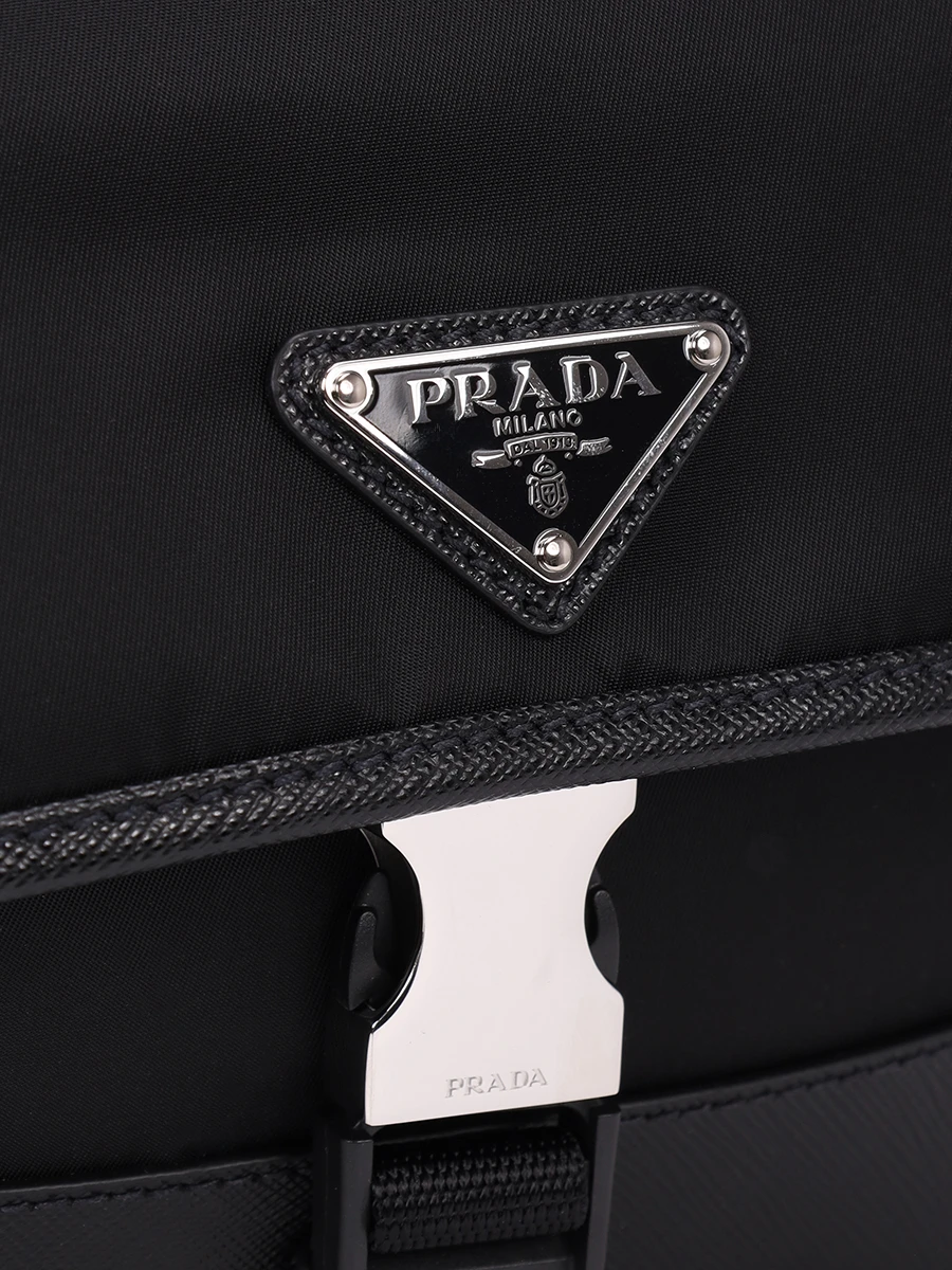 Сумка текстильная PRADA 2VH1762DMH F0002 Черный  Фото 5