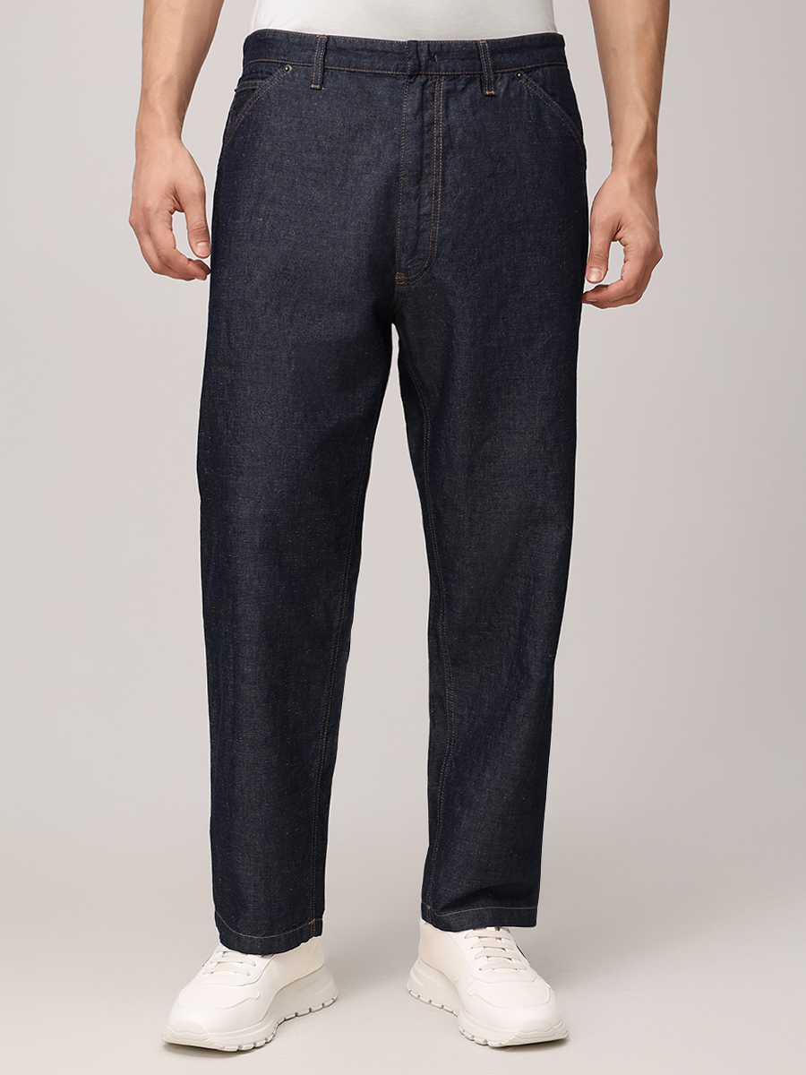 Джинсы хлопковые PRADA GEP403SOOO14J2 F0008 Синий  Фото 4