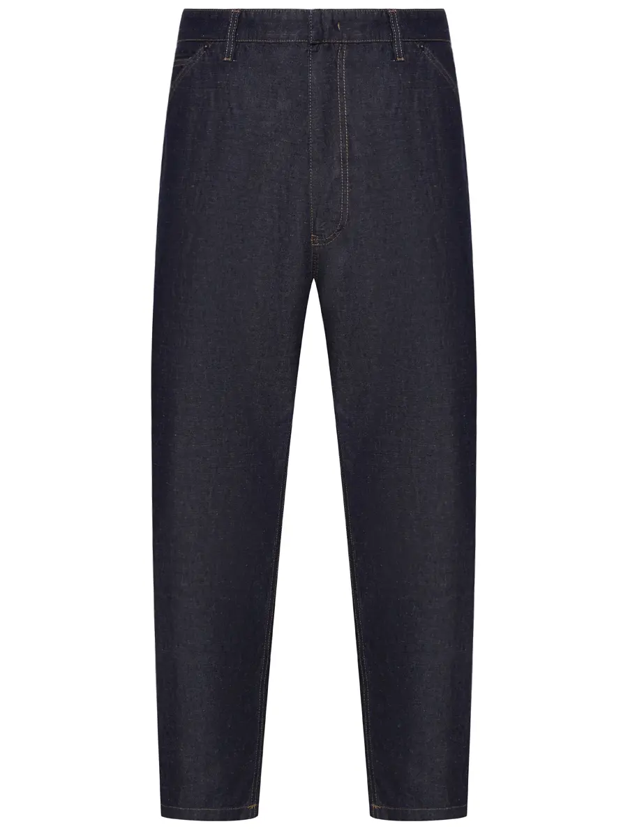 Джинсы хлопковые PRADA GEP403SOOO14J2 F0008 Синий 