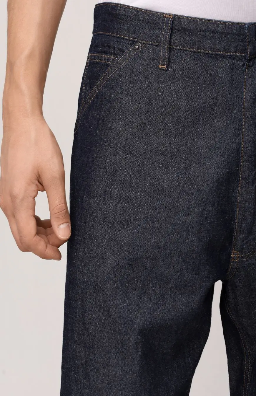 Джинсы хлопковые PRADA GEP403SOOO14J2 F0008 Синий  Фото 5