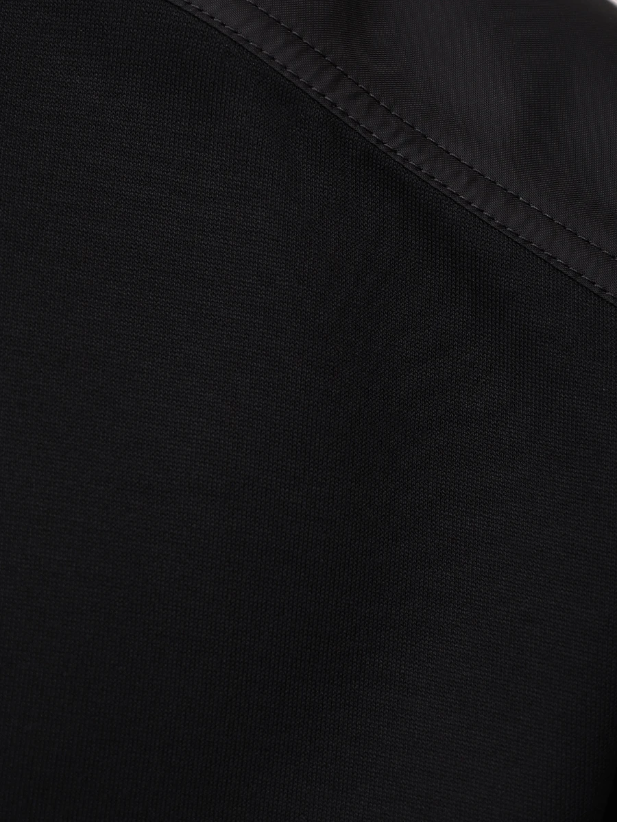 Худи хлопковое PRADA UJL04CSOOO11JE F0806 Черный  Фото 6