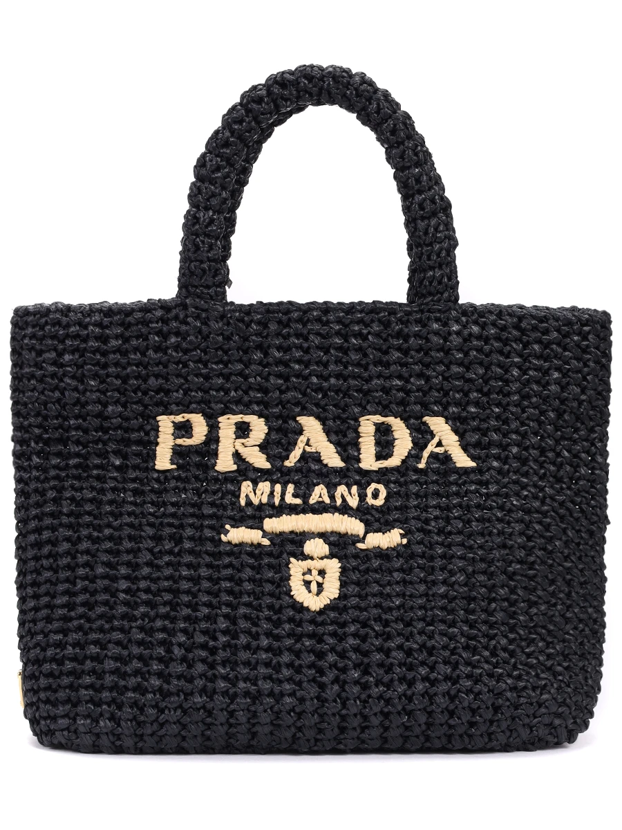 Сумка из рафии PRADA 1BG422VOOL2C2T F0ES7 Черный 