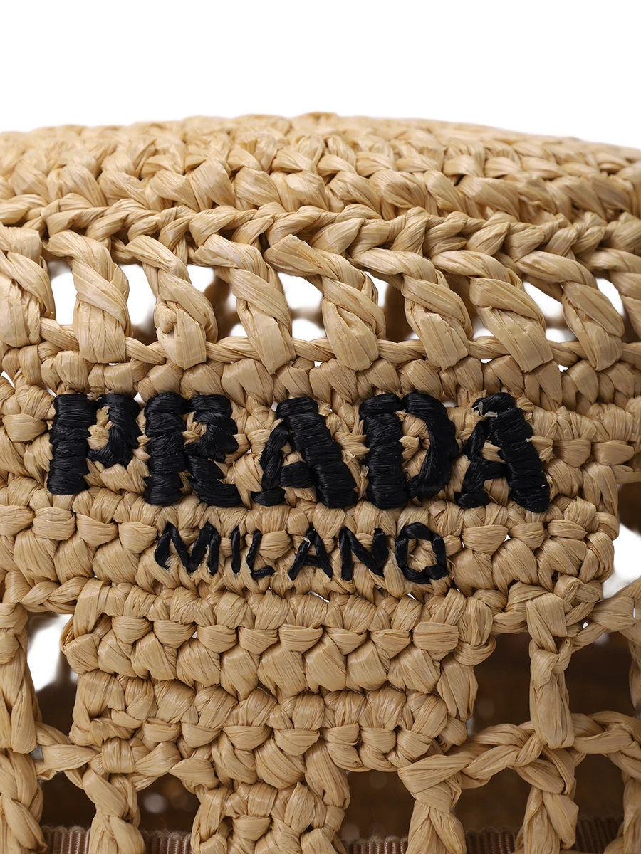 Панама плетеная PRADA 1HC1372C2T F0018 Бежевый  Фото 3