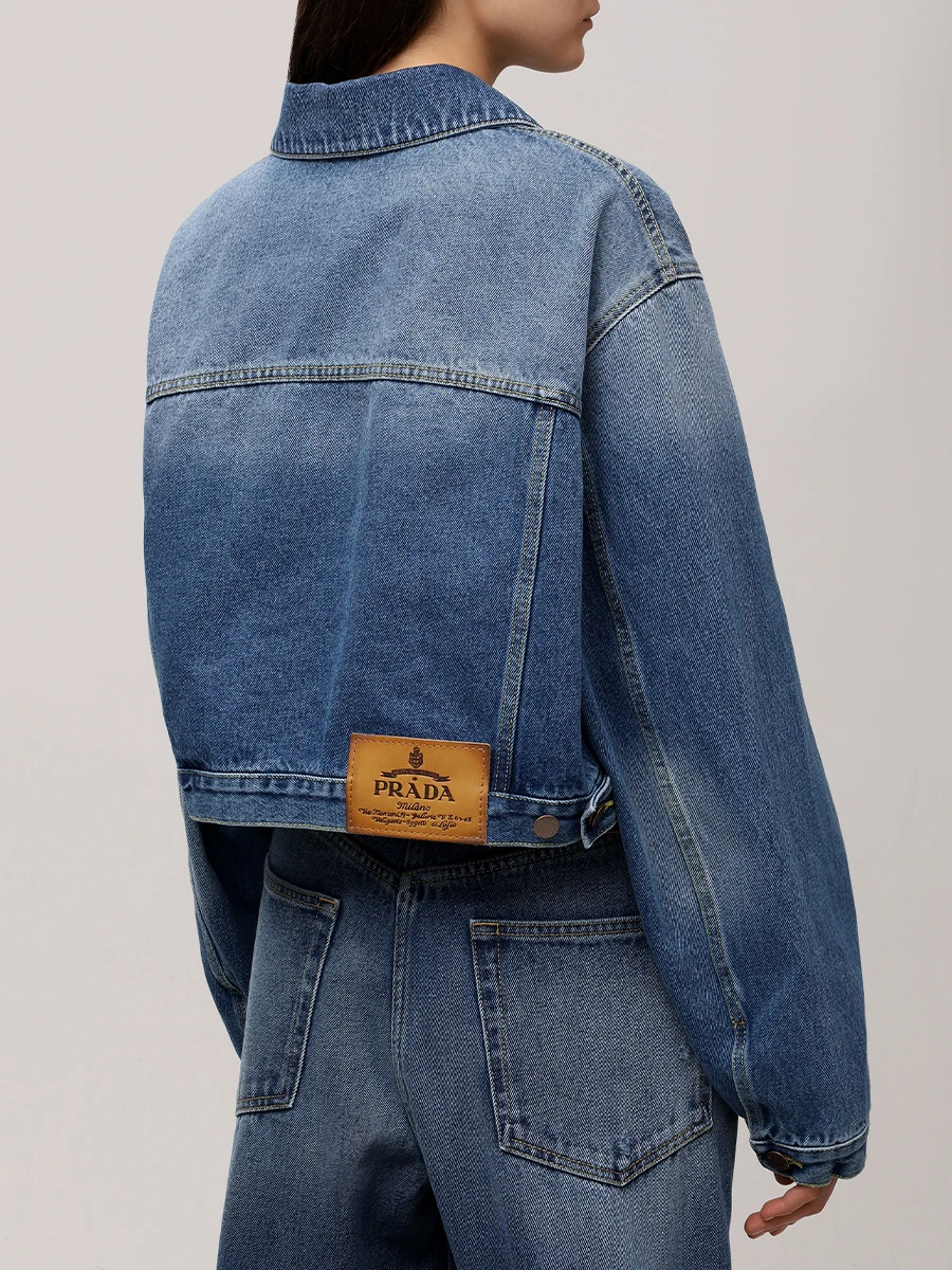 Куртка джинсовая PRADA GFB318SOOO16PK F0V3N Синий  Фото 3