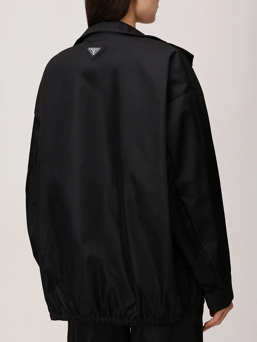 Куртка однотонная PRADA 292250SOOO1WQ8 F0002 Черный  Фото 3