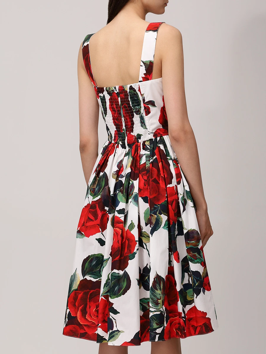 

Платье хлопковое, Цветочный принт, F6ADLTHS5S2 HA5KQ