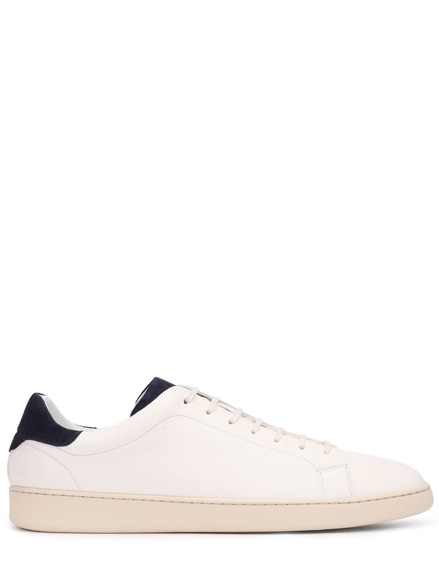 Кеды кожаные KITON USSA067N0118502002 Кремовый 
