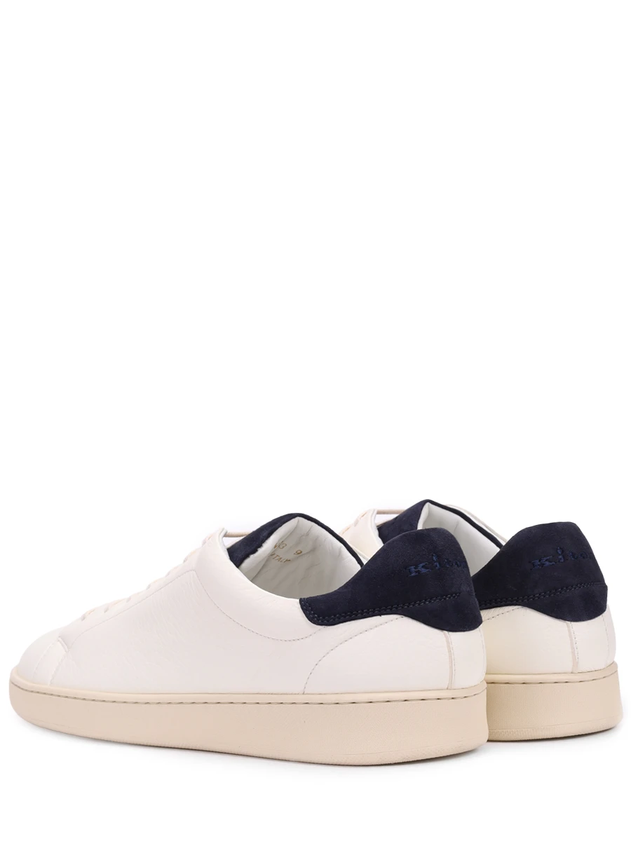 Кеды кожаные KITON USSA067N0118502002 Кремовый  Фото 4