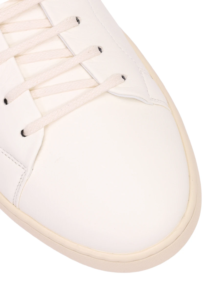 Кеды кожаные KITON USSA067N0118502002 Кремовый  Фото 5