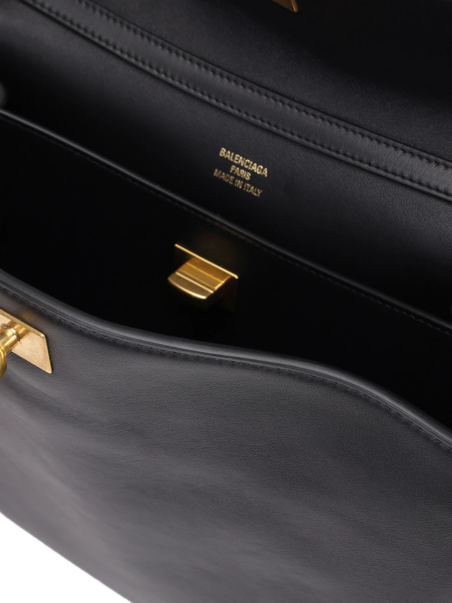 Сумка кожаная Rodeo BALENCIAGA 7897722AA4V 1000 Черный  Фото 4