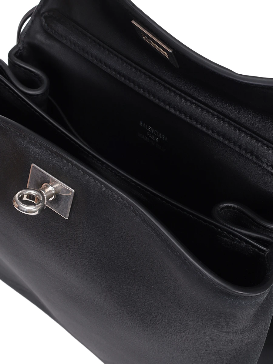 Сумка кожаная Rodeo BALENCIAGA 7954562AA9X 1000 Черный  Фото 4