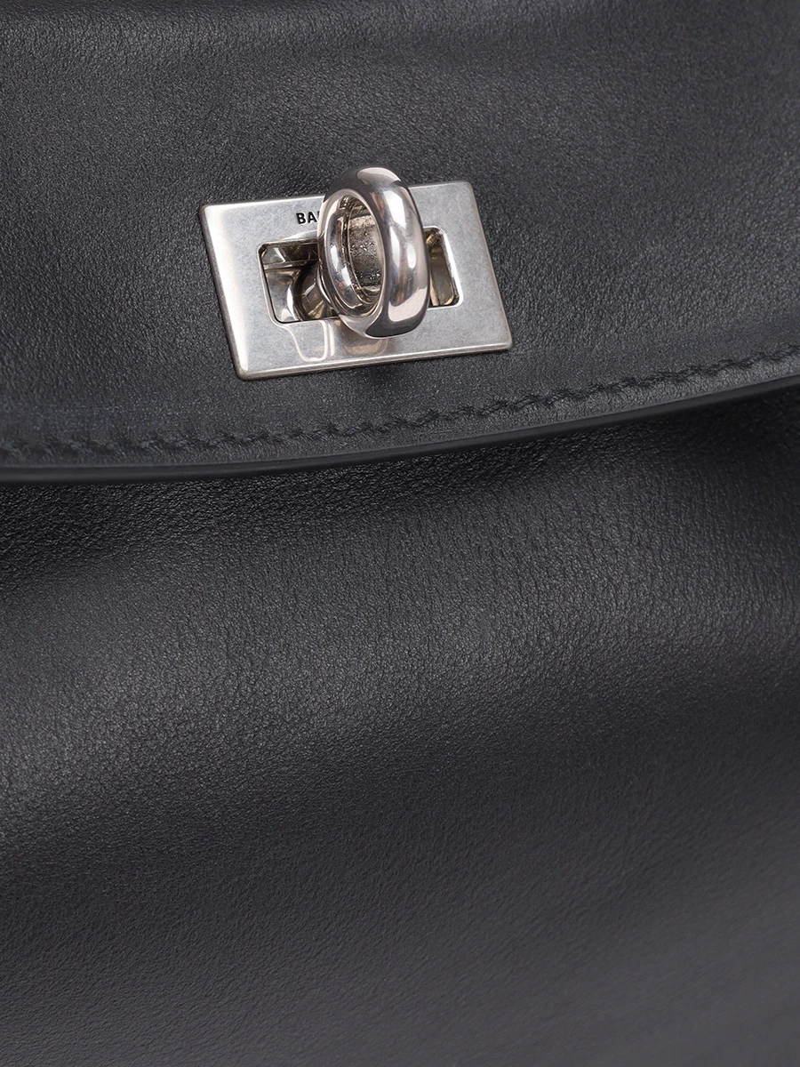 Сумка кожаная Rodeo BALENCIAGA 7954562AA9X 1000 Черный  Фото 5