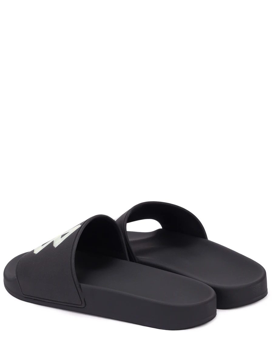 Шлепанцы резиновые BALENCIAGA 689031W1SA2 1090 Черный  Фото 4