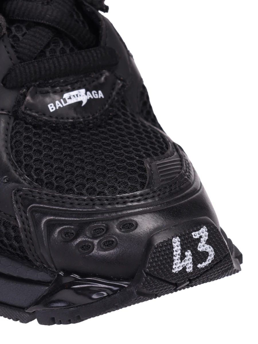 Кроссовки комбинированные Runner BALENCIAGA 772774W3RBT 1000 Черный  Фото 5