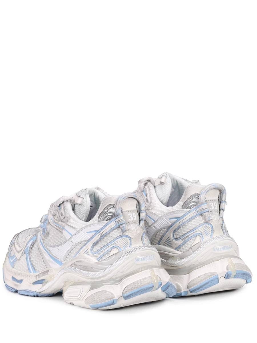 Кроссовки комбинированные Runner 2.0 BALENCIAGA 779064W3RXP 9041 Белый  Фото 4