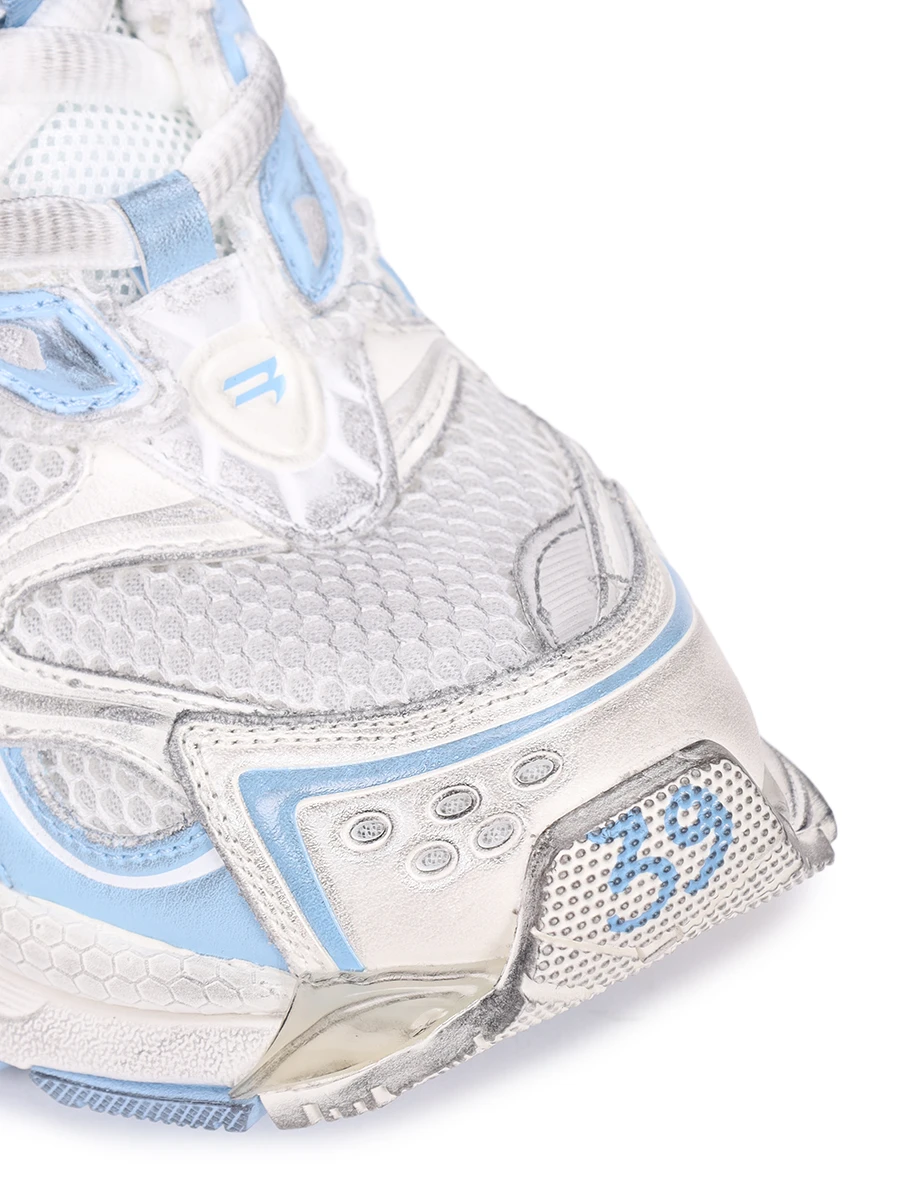 Кроссовки комбинированные Runner 2.0 BALENCIAGA 779064W3RXP 9041 Белый  Фото 5