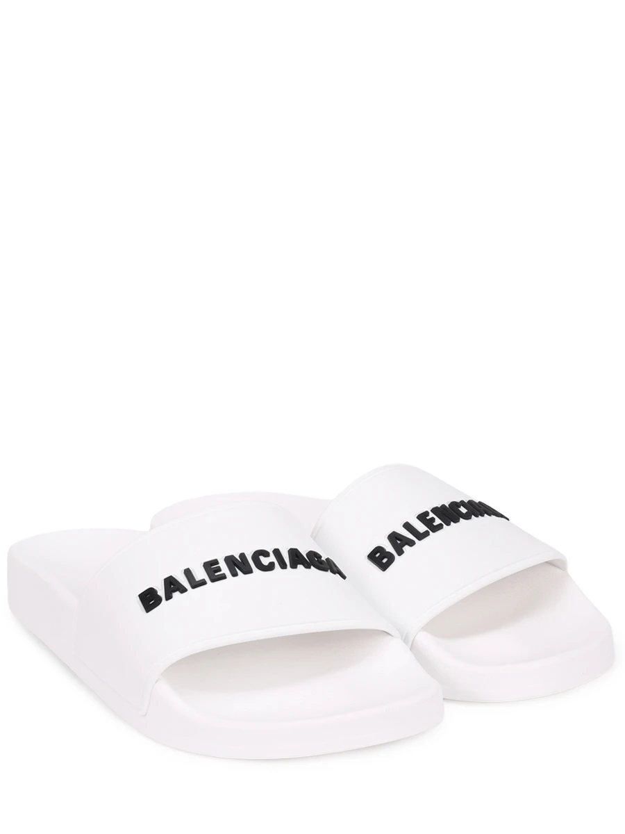 Шлепанцы резиновые BALENCIAGA 565547W1S80 9034 Белый  Фото 2