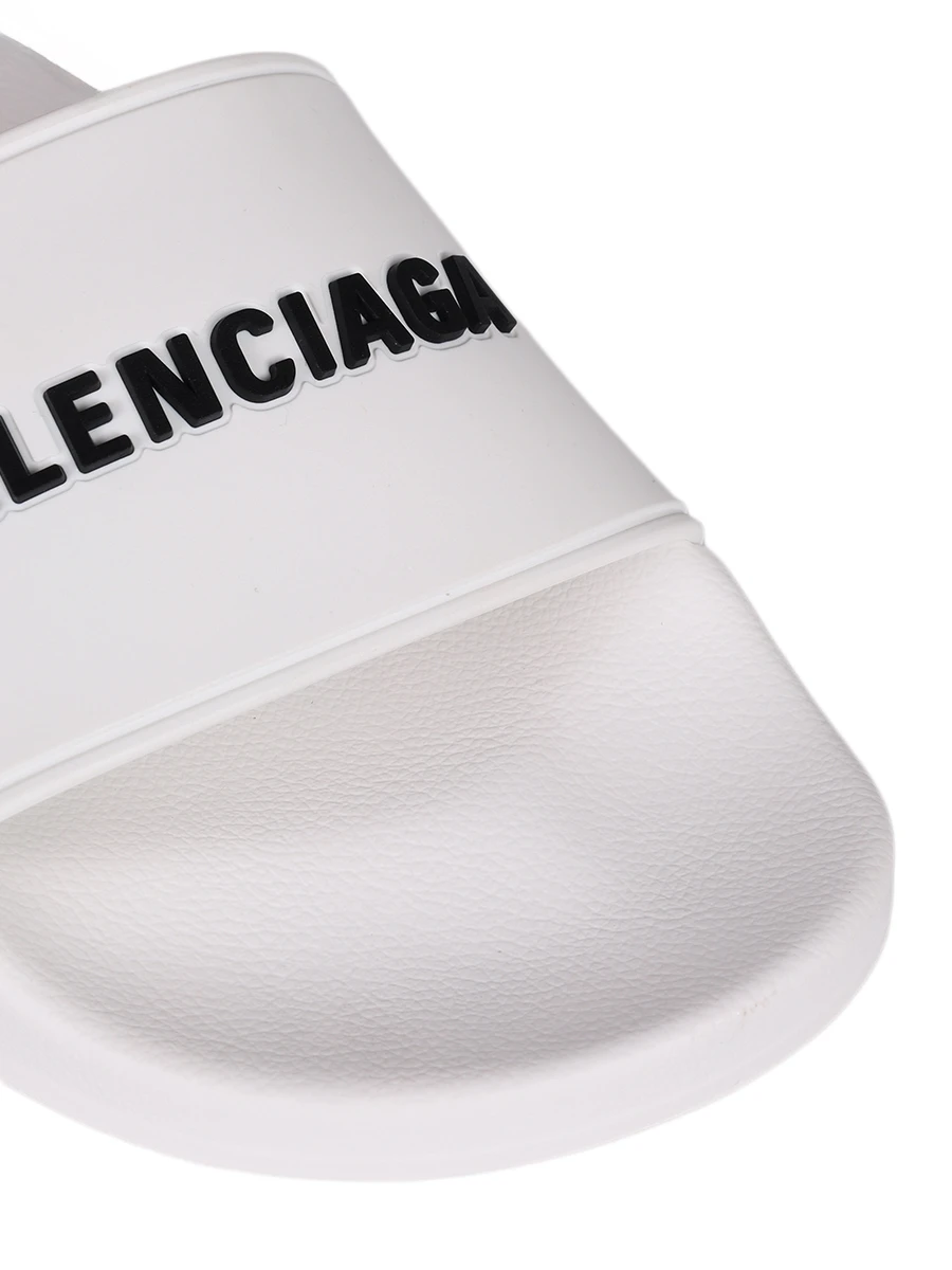Шлепанцы резиновые BALENCIAGA 565547W1S80 9034 Белый  Фото 5