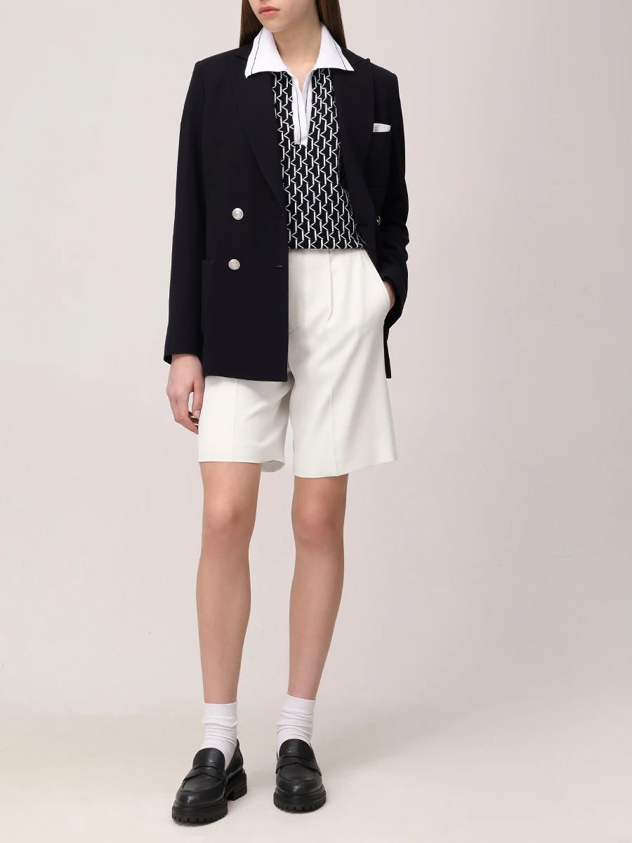 Поло хлопковое KITON D59778 K0954F01 Синий  Фото 2