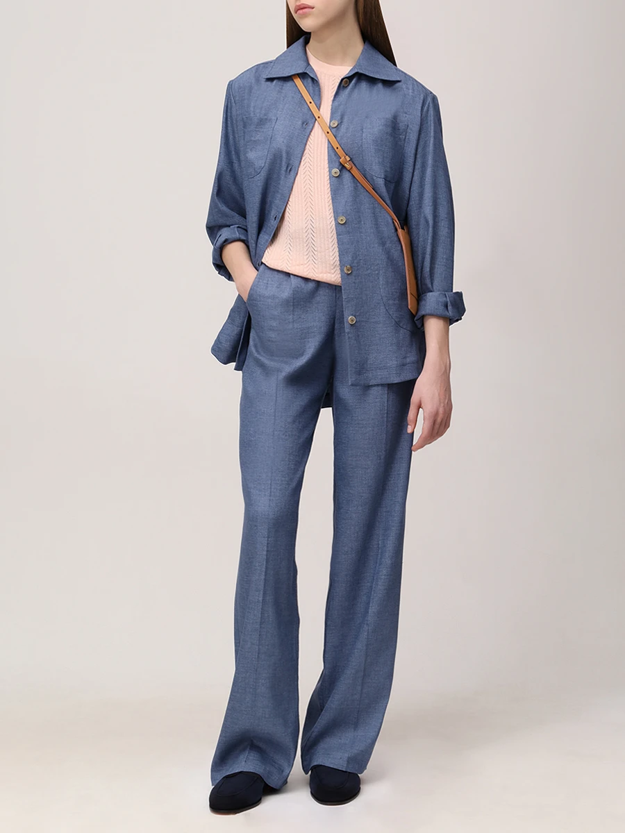 фото Рубашка льняная kiton