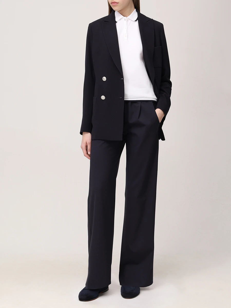Брюки шерстяные KITON D59125K0912C06 Синий  Фото 2