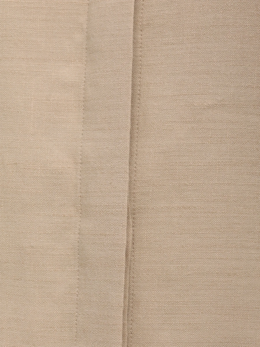 Рубашка изо льна и вискозы KITON D55407 K09T8402 Бежевый  Фото 6