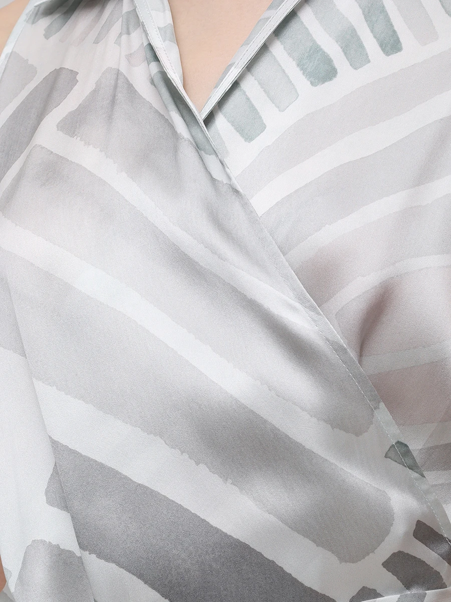 Платье шелковое KITON D59306K0926E03 Принт  Фото 5