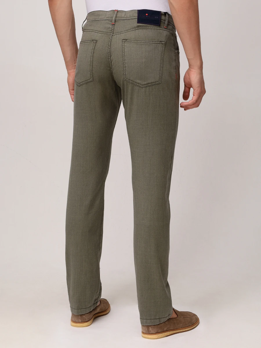

Брюки Slim Fit шерстяные, Зеленый, UPNJSK0613F07000