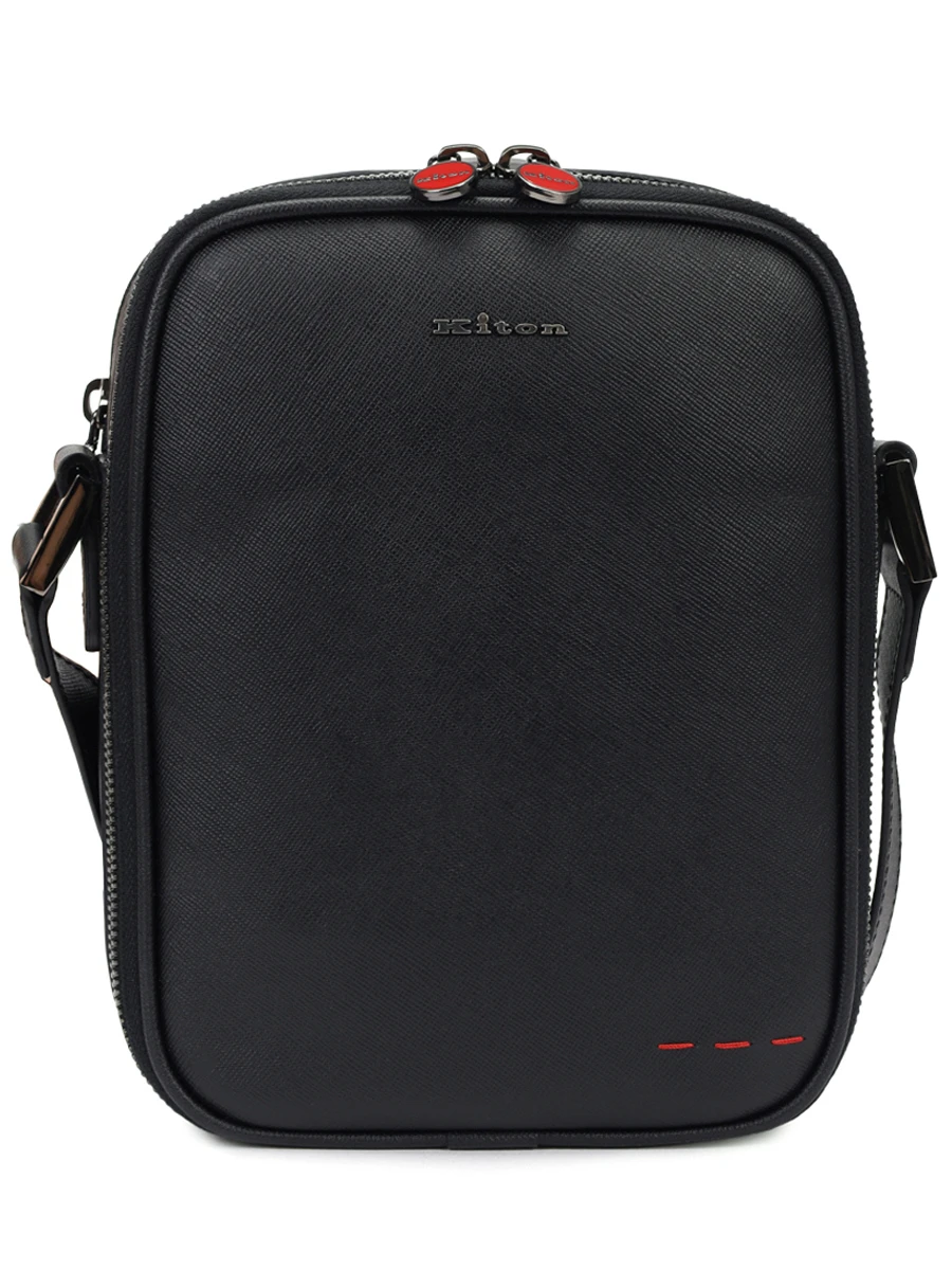Сумка кожаная KITON UBA0112N0122808004 Черный 