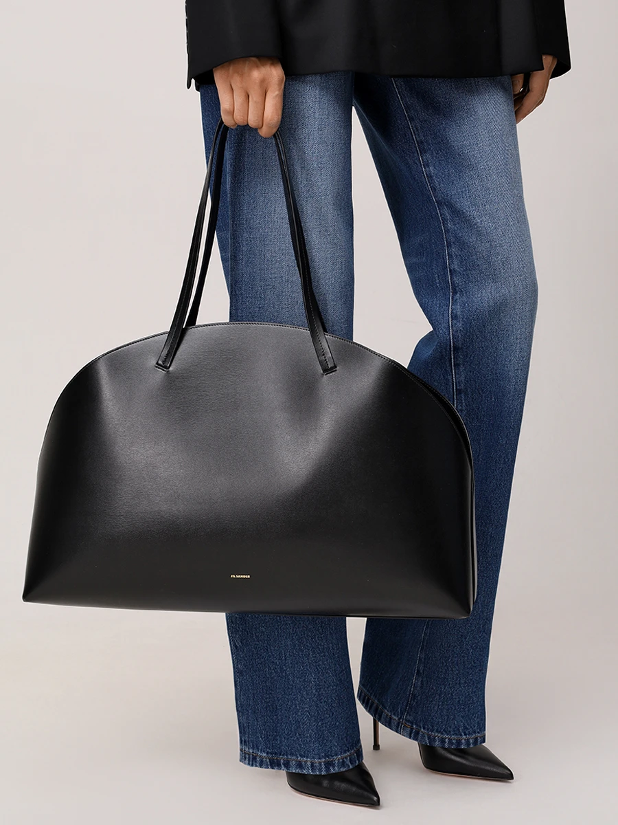 Сумка кожаная JIL SANDER J07ZH0053 P7100 001 Черный  Фото 2