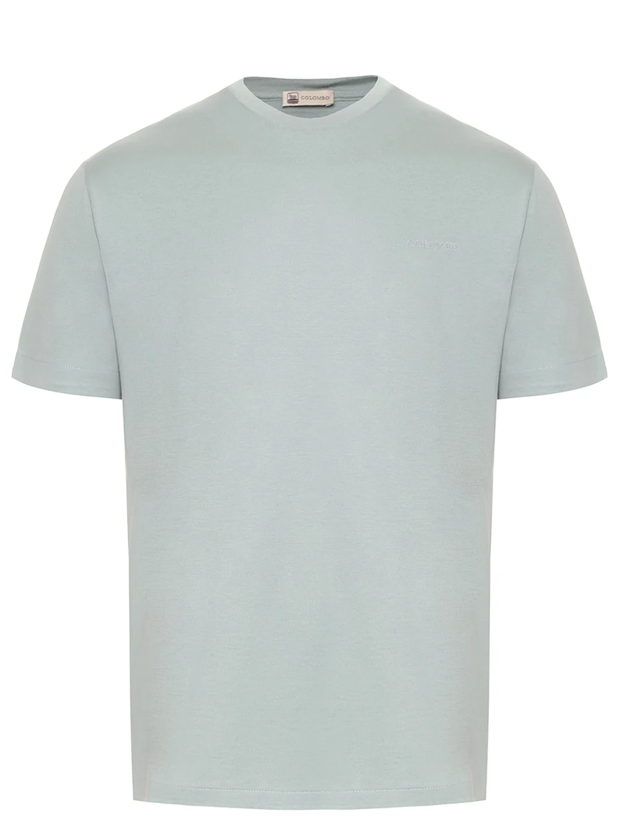 Футболка из шелка и хлопка COLOMBO TS00404/-/M0146-J0/60110 Мятный 