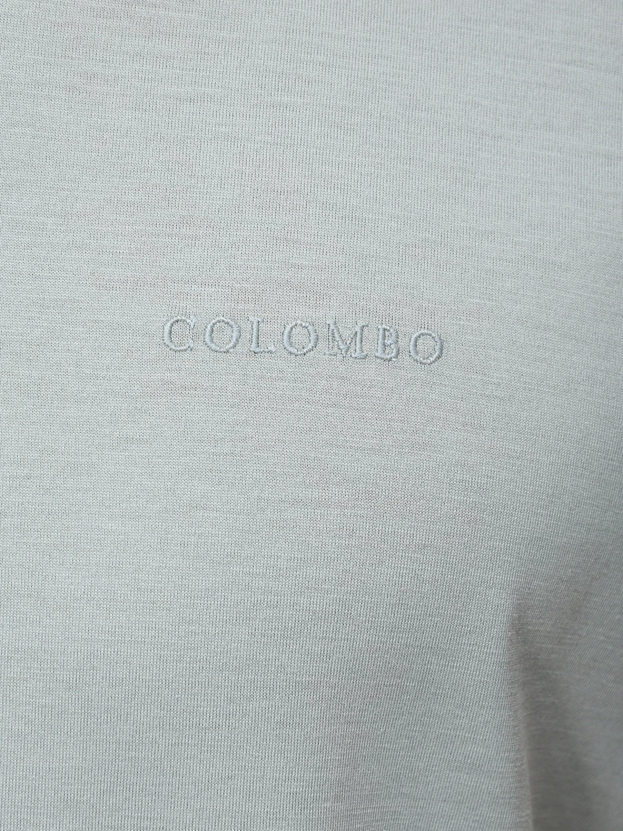 Футболка из шелка и хлопка COLOMBO TS00404/-/M0146-J0/60110 Мятный  Фото 6