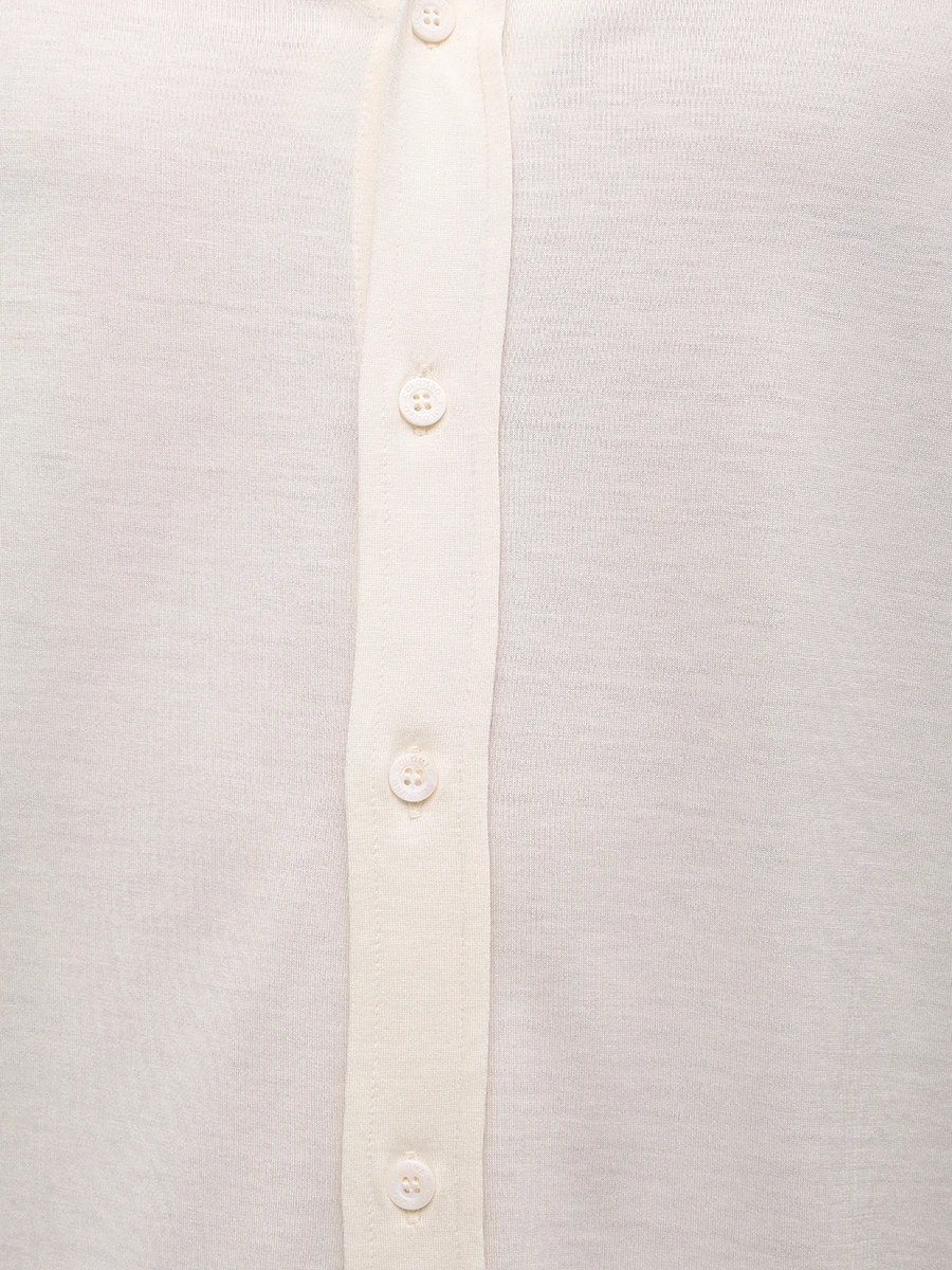Рубашка Regular Fit из шелка и хлопка COLOMBO TS00405/-/M0146-J0/00089 Кремовый  Фото 4