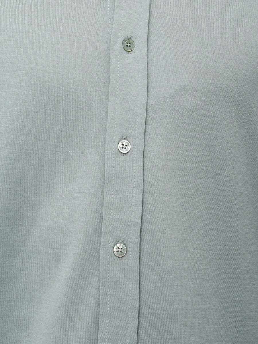 Рубашка Regular Fit из шелка и хлопка COLOMBO TS00405/-/M0146-J0/60110 Мятный  Фото 5