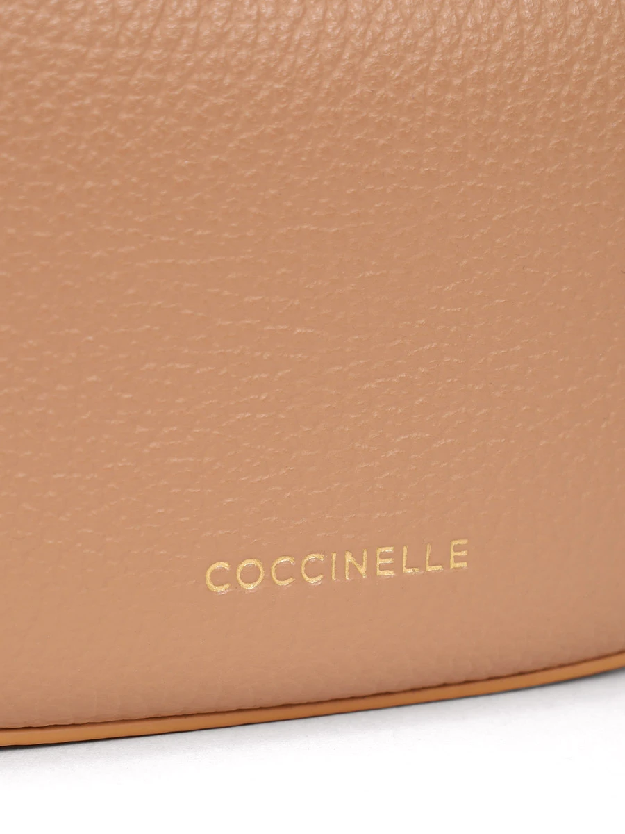Сумка кожаная COCCINELLE E5 PIP 53 01 01/N71 Бежевый  Фото 5