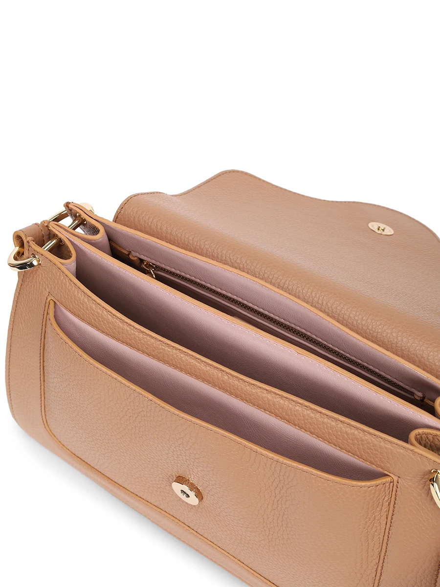 Сумка кожаная COCCINELLE E1 SSL 18 01 01/N71 Бежевый  Фото 4